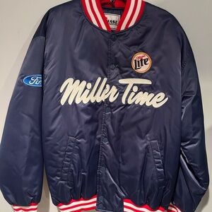 Chase Authentics Blue and Red Racing Jacket Rusty Wallace